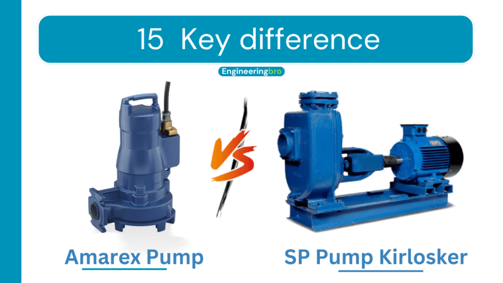 Comparison of amarex pump vs sp pump kirlosker 