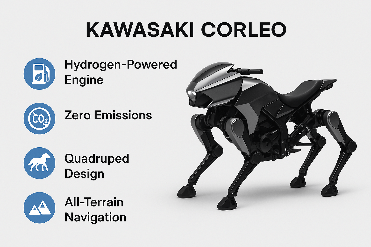 kawasaki robot bike (kawasaki corleo) key features