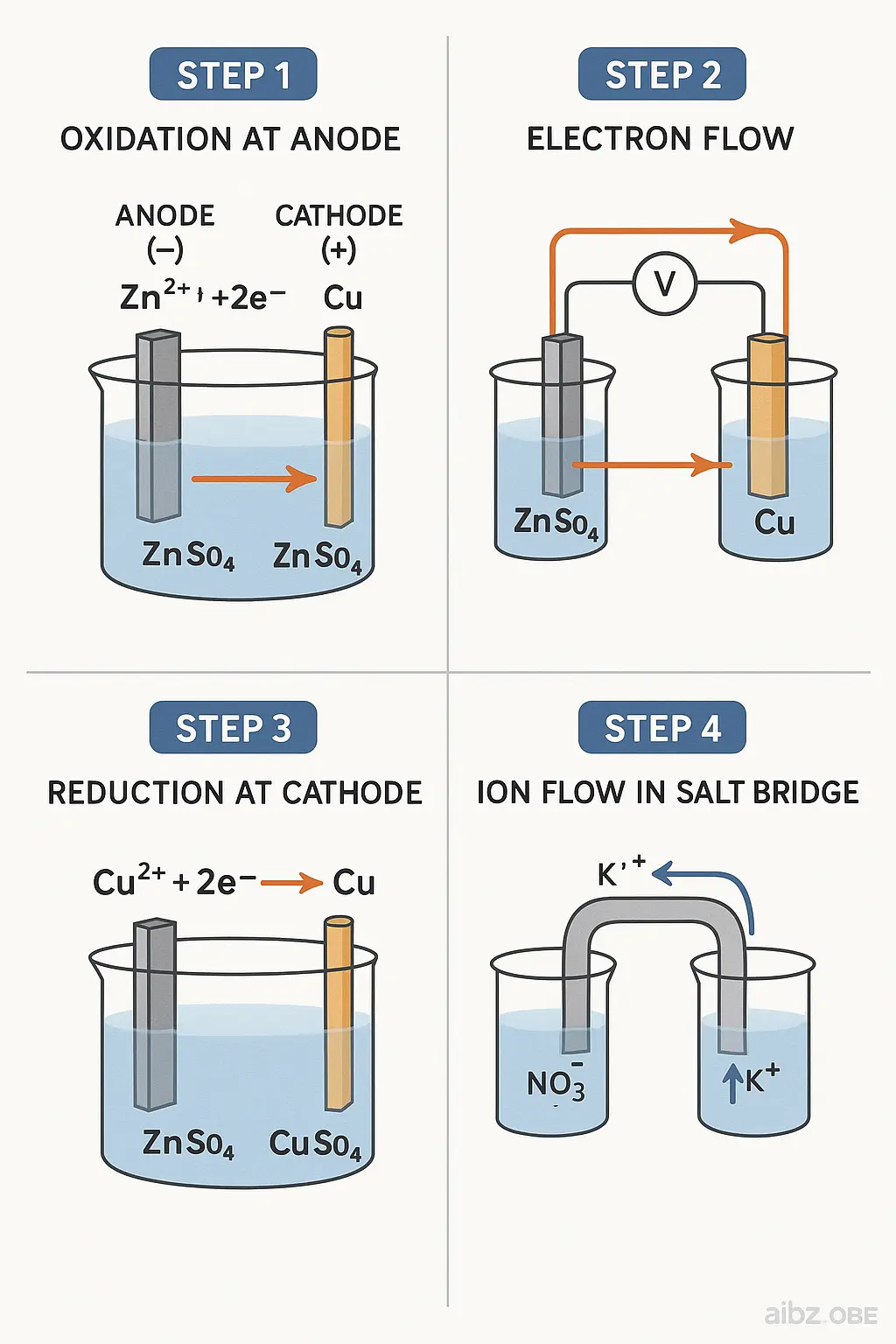 Galvanic cell diagram
