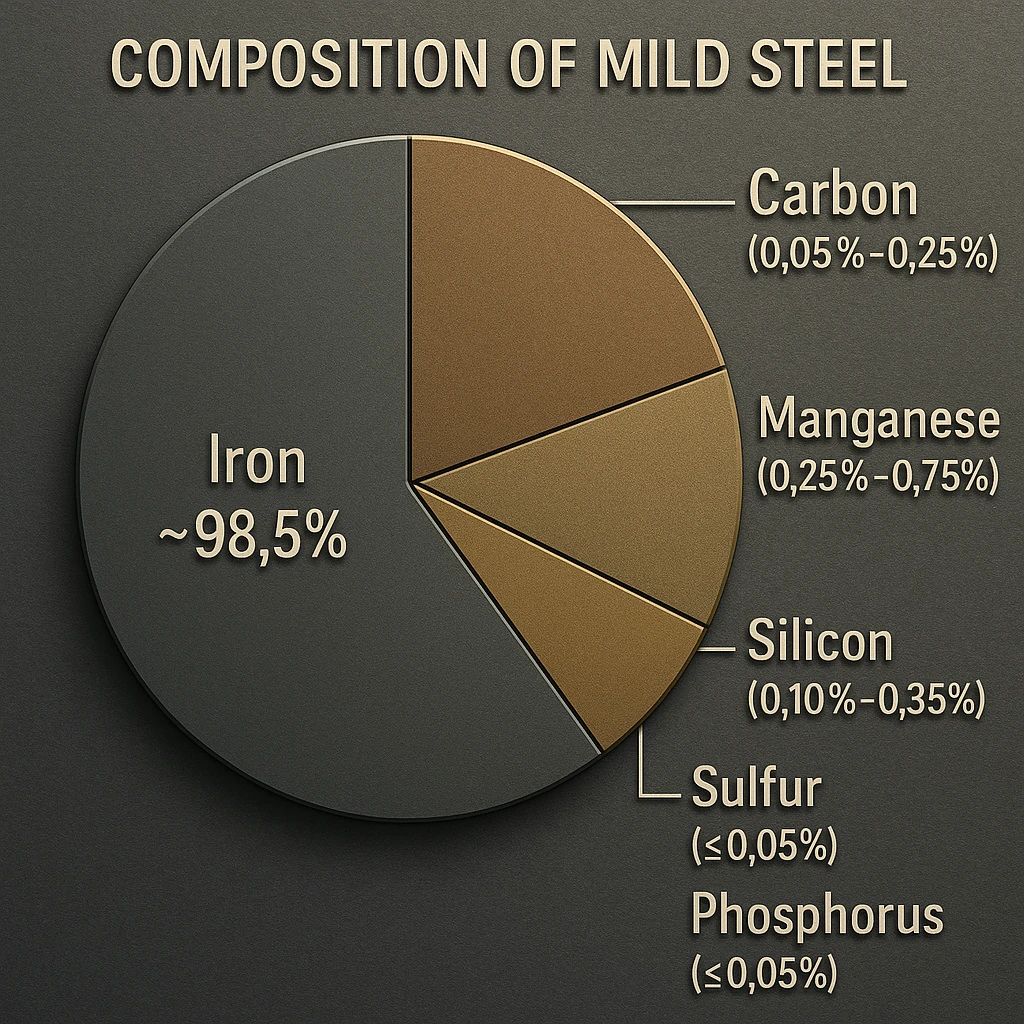 What is Mild Steel? Properties, Uses & Benefits Explained (2025) 2 Mild steel chemical composition