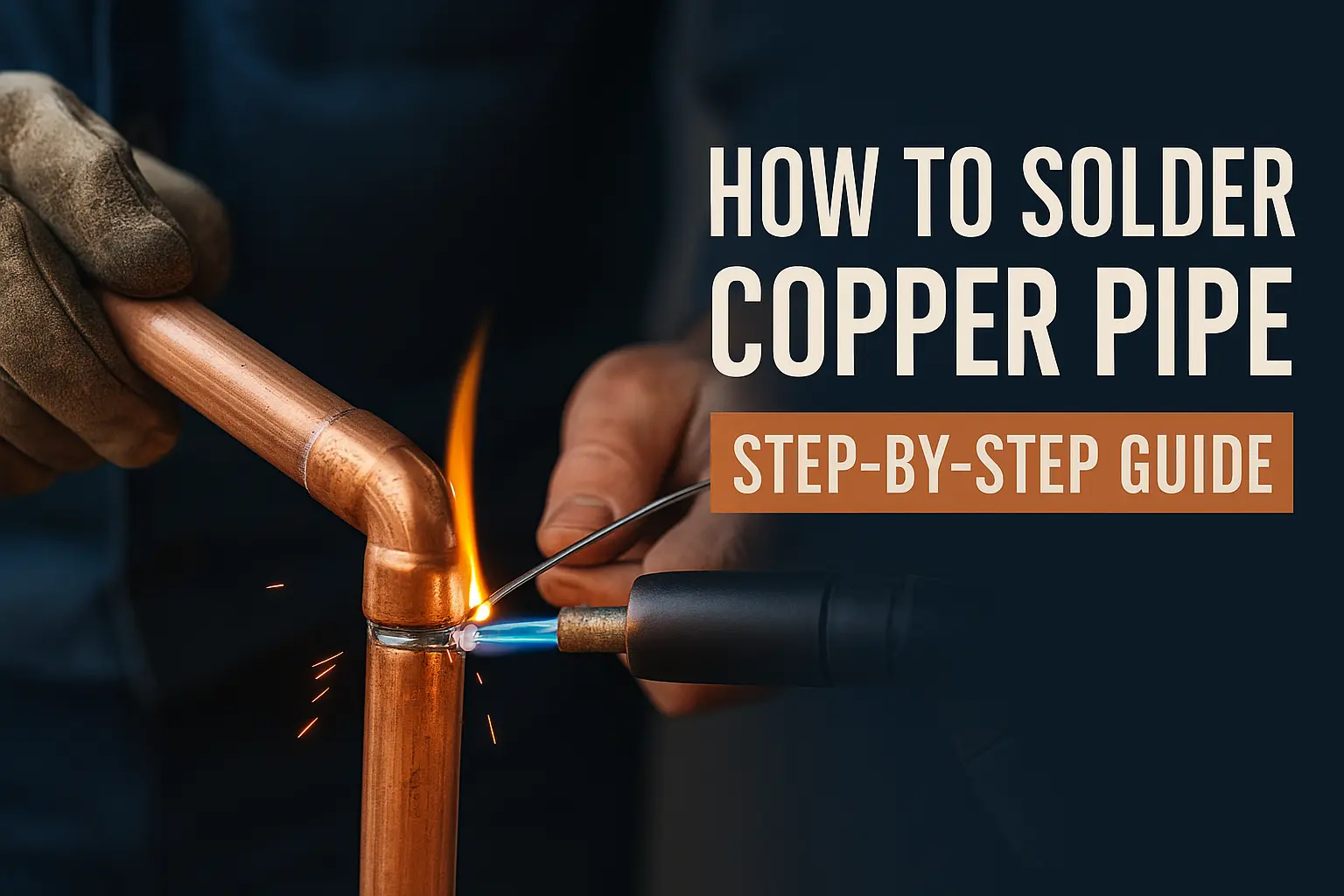 How to solder a copper pipe, step by step process