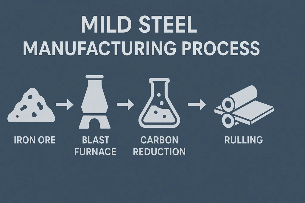 What is Mild Steel? Properties, Uses & Benefits Explained (2025) 6 Mild steel manufacturing process