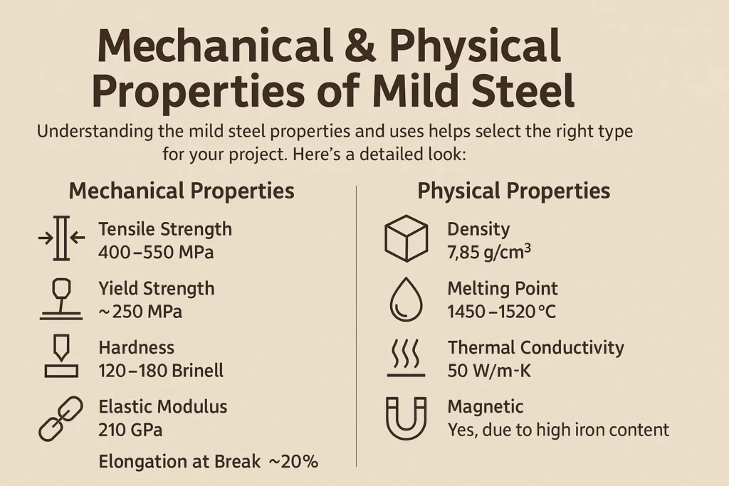 What is Mild Steel? Properties, Uses & Benefits Explained (2025) 3 Properties of Mild steel all at one place