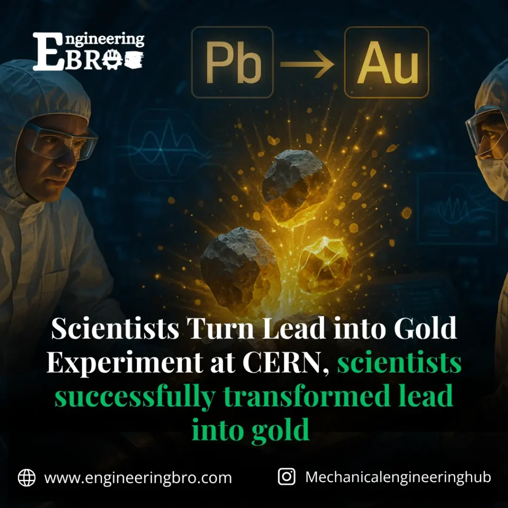 Scientists Turn Lead into Gold: The Alchemist's Dream Realized at CERN 1 scientist turn lead into gold