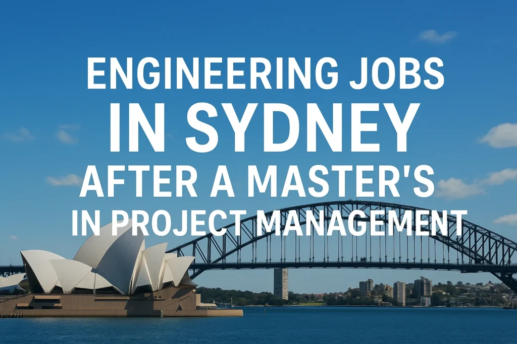 Engineering Jobs in Sydney After a Master’s in Project Management 2025 1 Engineering Jobs in Sydney