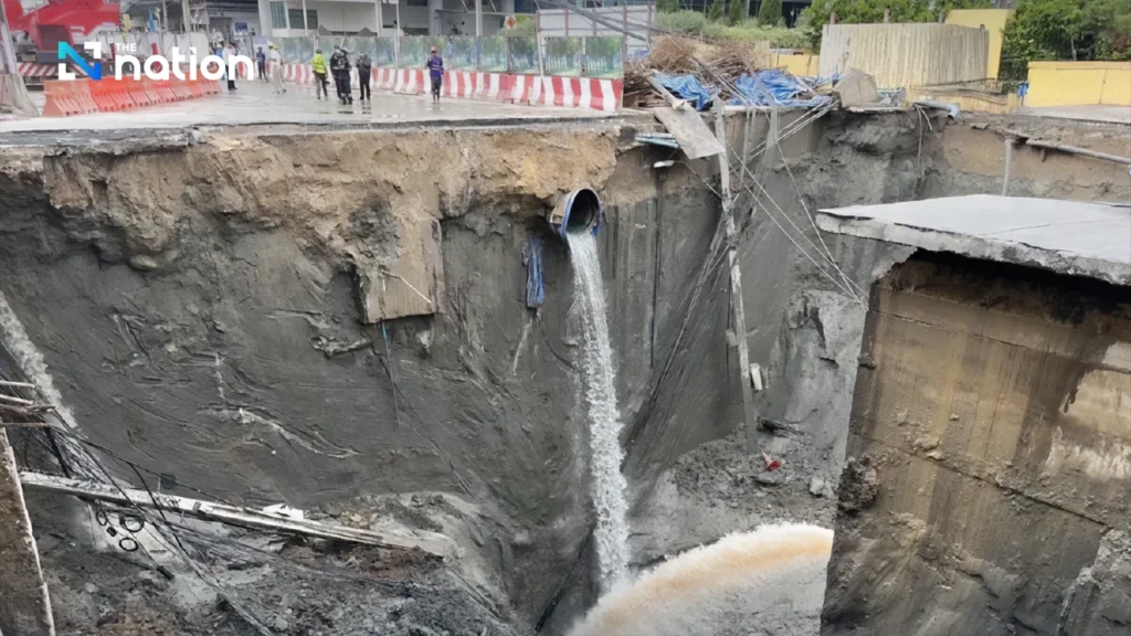 Bangkok Road Collapses