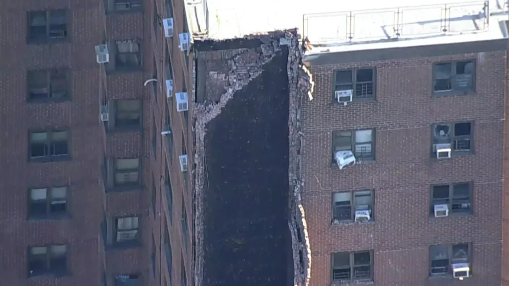 Gas explosion triggers bronx building collapse: No Injuries 5 BUILDING FALL