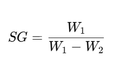 Specific gravity (Comprehensive explanation) 5 Specific gravity formula for solid subtance